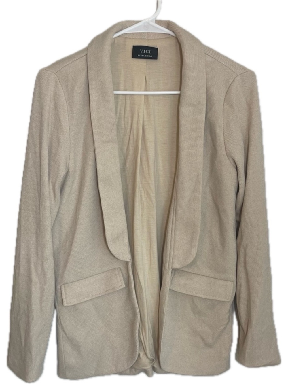 VICI MARYANNE POCKETED BLAZER - TAN -Size XS